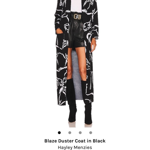 Equestrian pattern knit duster - stunning ! - Picture 7 of 10